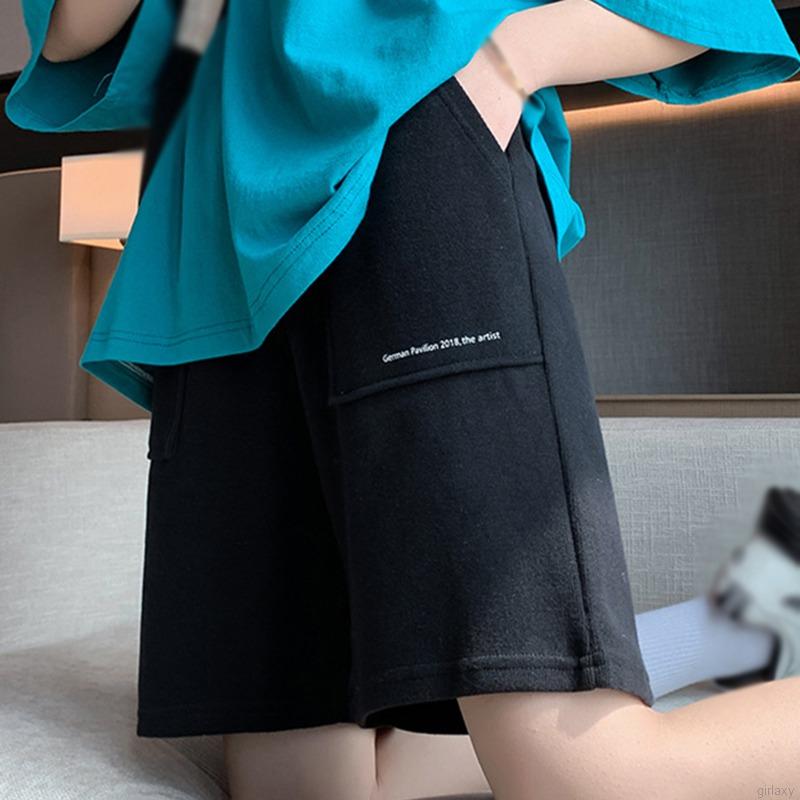 Quần Short Thể Thao Lưng Cao Phong Cách Hàn Quốc Cho Nữ