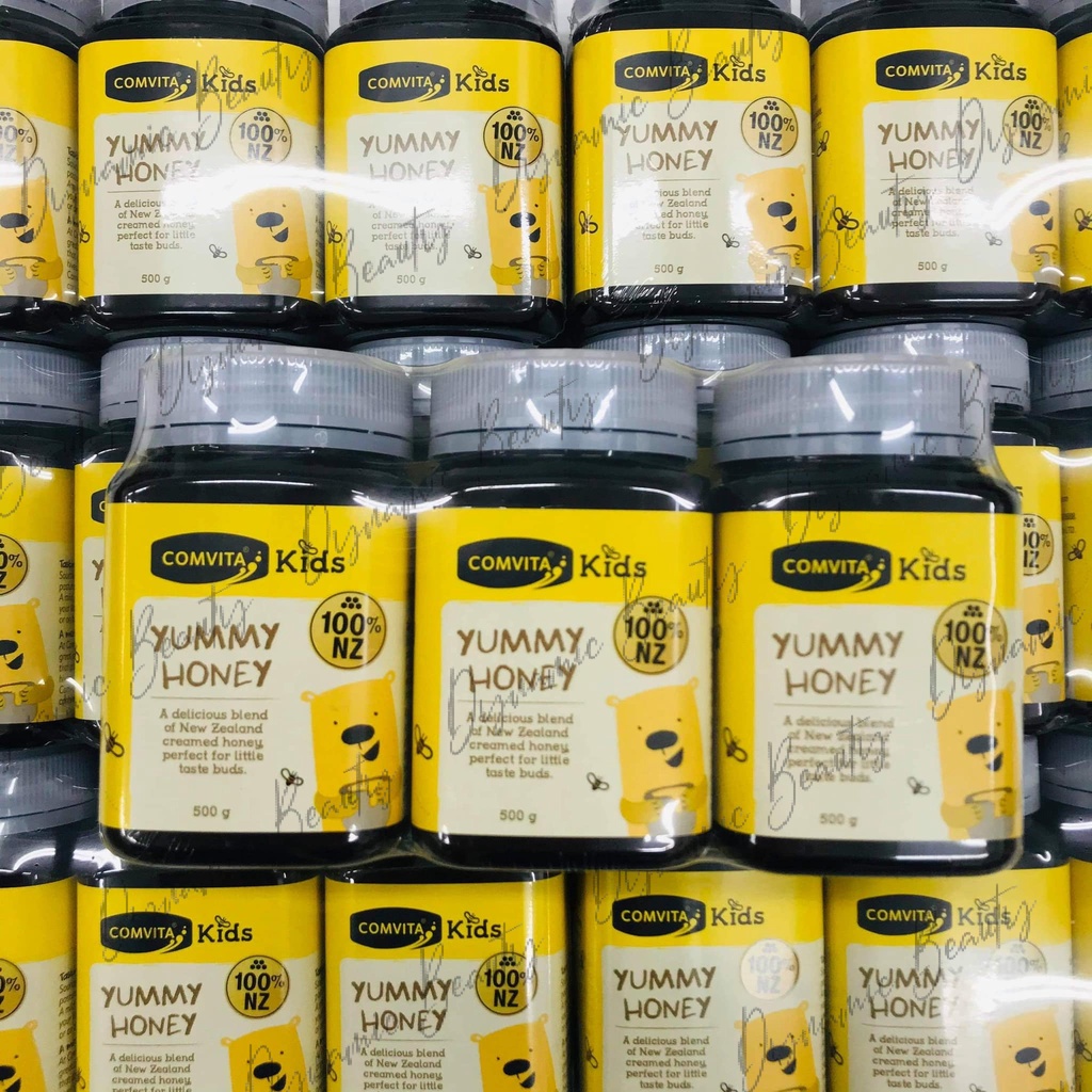 [Hàng chuẩn Úc] Mật ong dành cho trẻ em Comvita kids yummy honey 100% NZ 500g cho bé từ 1 tuổi của Úc