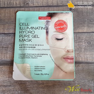 Mặt Nạ Hydro Cao Cấp Trắng Da, Làm Đẹp Da Purederm [01 Miếng/Gói 25g] [Hàn Quốc]