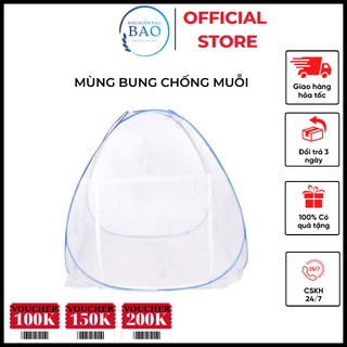 Màn tự bung 1m8 x 2m cao cấp - mùng bung chống muỗi