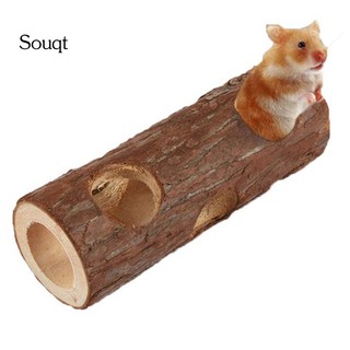 Đồ chơi hầm chui chất liệu gỗ vui nhộn cho chuột hamster