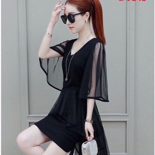 Đầm tay cánh tiên đuôi tôm sang trọng