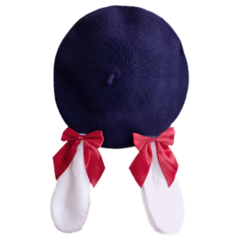 Mũ beret tai thỏ dễ thương 10MK giữ ấm dành cho nữ