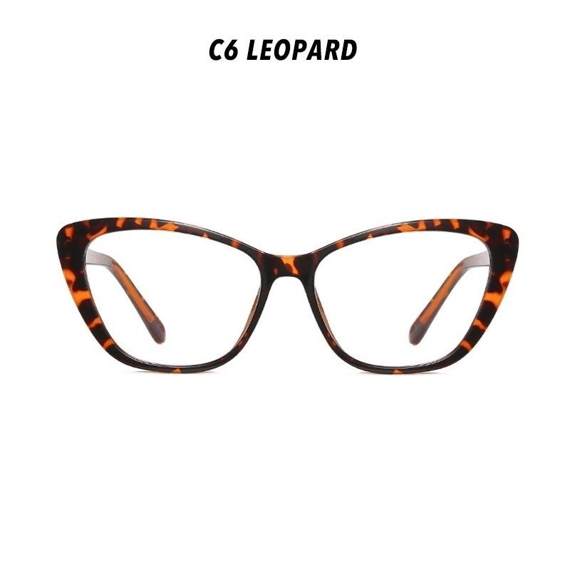 Mắt Kính Gọng Họa Tiết Da Báo Thời Trang Cho Nữ