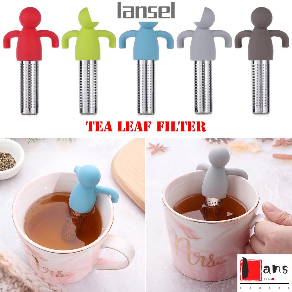 Dụng cụ lọc trà bằng thép không gỉ hình người độc đáo