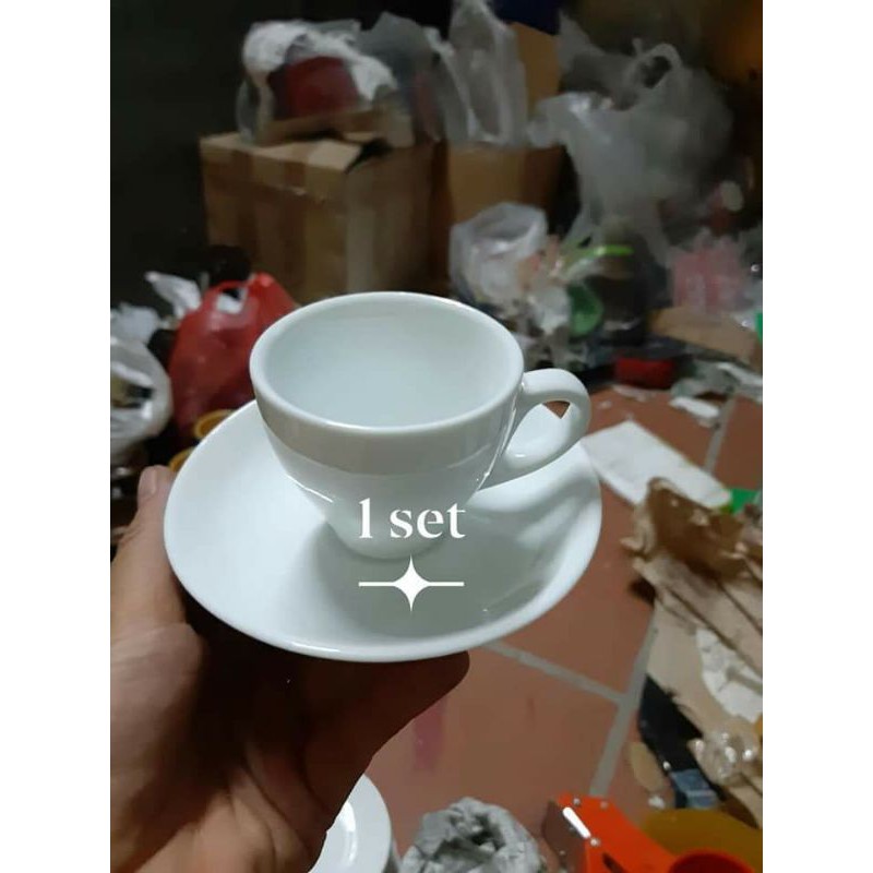 Combo 5 bộ cốc đĩa cafe espresso