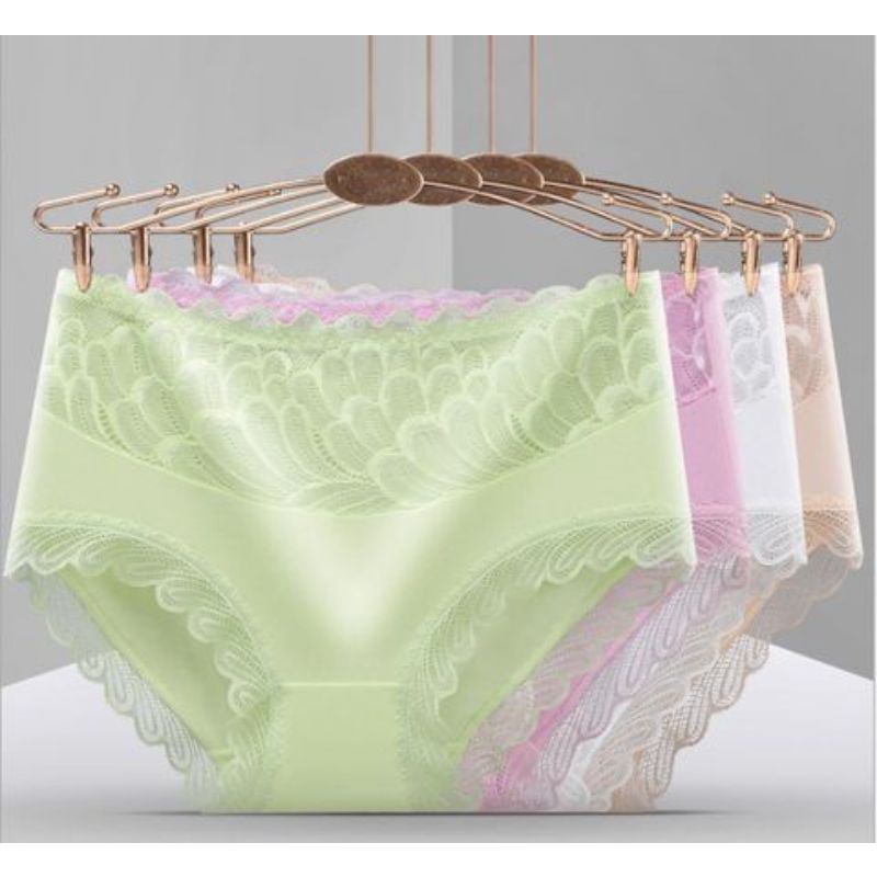 Sỉ 10 Quần lót ren kháng khuẩn cạp cao gen bụng | BigBuy360 - bigbuy360.vn
