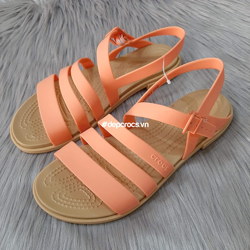 Sandal crocs nữ chính hãng Việt Nam, giày crocs tulum quai cài nữ chống trơn trượt - Crocs house