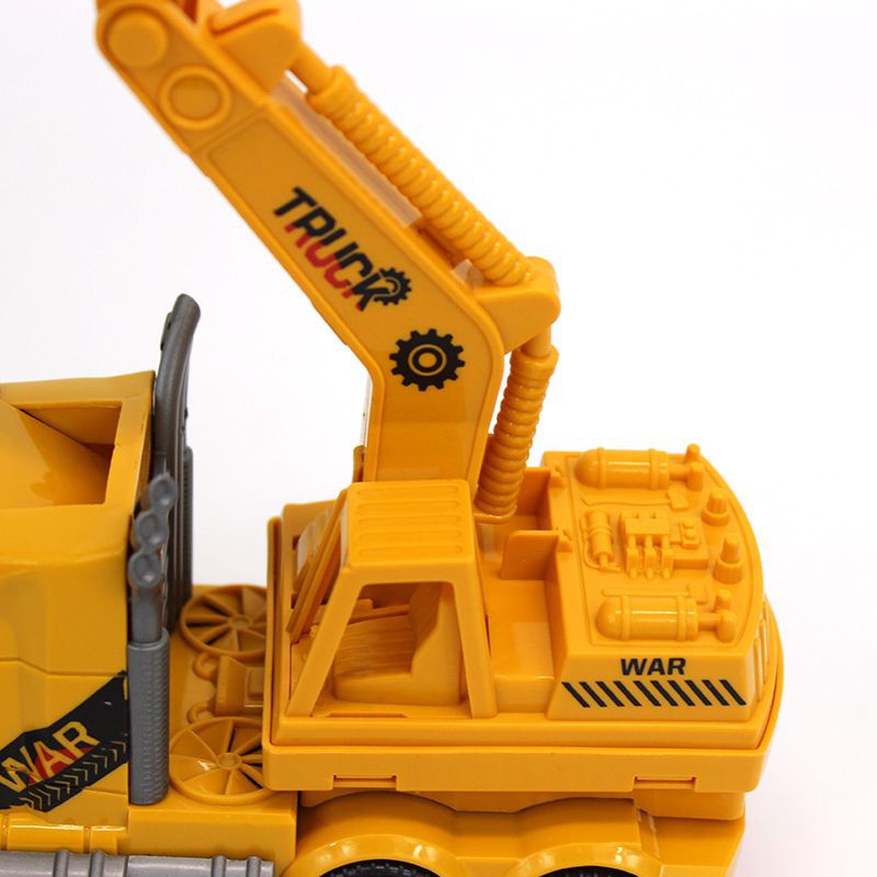 [nhiều mẫu biến hình ]Đồ chơi xe cẩu biến hình nhạc đèn xoay 360°