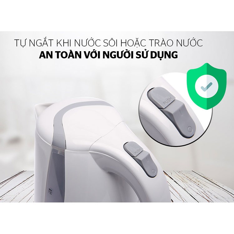 SHD1300 - ẤM SIÊU TỐC NHỰA SUNHOUSE 1.7L  – BẢO HÀNH CHÍNH HÃNG 12 THÁNG