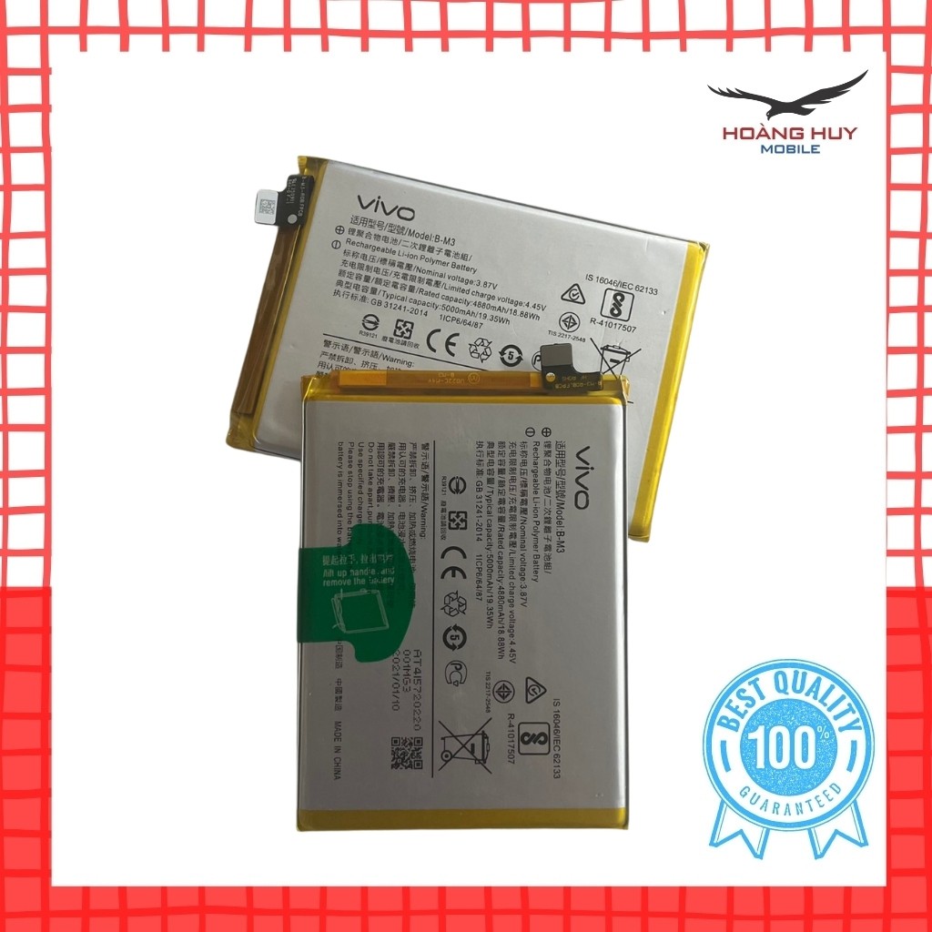 Pin Vivo Y50 / Vivo Y30 B-M3 Dung Lượng 5000mAh Hàng Zin Nhập Khẩu Bảo Hành 6 Tháng 1 Đổi 1
