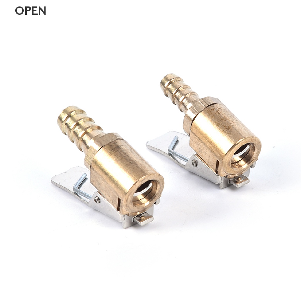 Van Bơm Hơi Lốp Xe Hơi Bằng Đồng Thau Có Kẹp Khóa Tiện Dụng