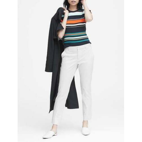 Quần tây âu trắng Banana Republic Ryan 572382