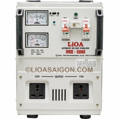 ỔN ÁP 1P DRII LIOA DRII-5000 5KVA dải 50V - 250V