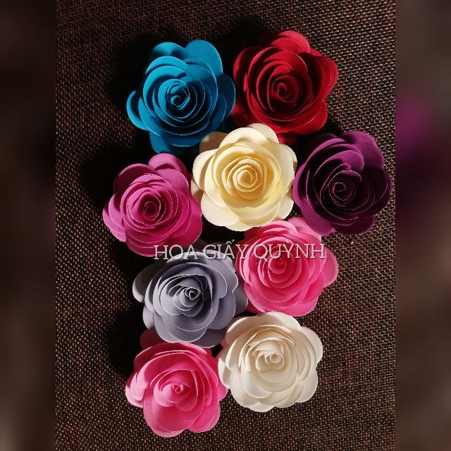 Set 10 hoa hồng cuốn cắt sẵn_ giấy mỹ thuật cao cấp nhập khẩu - có clip hướng dẫn dẫn cứ | BigBuy360 - bigbuy360.vn