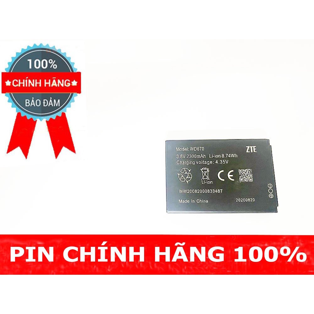 Cục Pin Bộ Phát Wifi Di Động 4G Jazz MF673, WD670 - Hàng Bóc Máy Mới