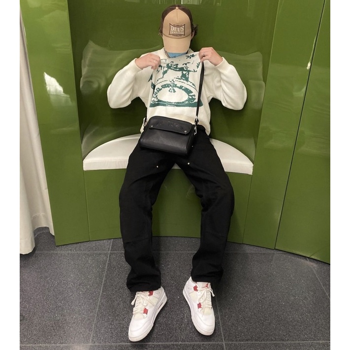 Quần Kaki Cargo Pant Double Knee Cotton Ống suông Dáng đứng Nam Nữ