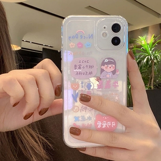 Ốp lưng điện thoại di động iPhone cute girl 12promax Apple 11 x / xs silicon 78plus nữ xr trong suốt