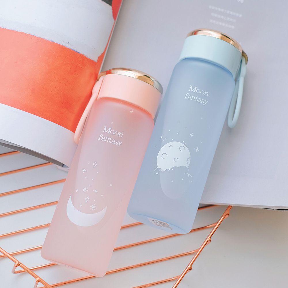 Bình Nhựa Đựng Nước 400ml Chống Rò Rỉ Màu Mờ Đơn Giản Thời Trang