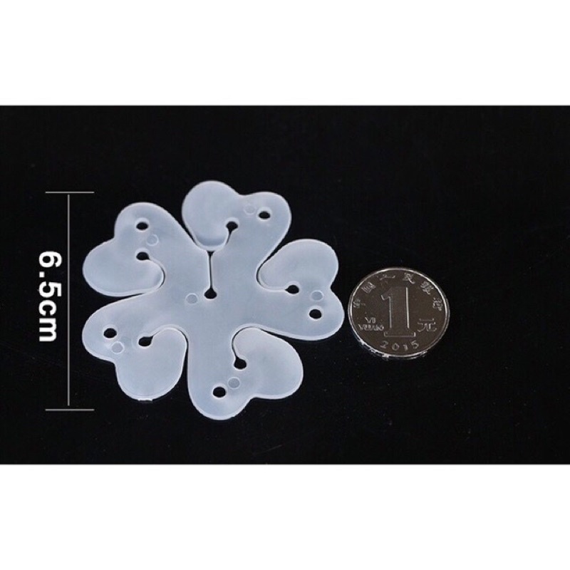 Miếng nhựa kẹp hình hoa 5 cánh bóng bay trang trí sinh nhật