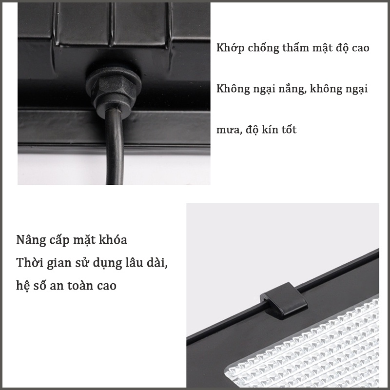 Đèn pha led 50W 100W 150W 200W chuyên công trình, bảng hiệu lắp đặt ngoài trời chống nước IP66 đủ công suất