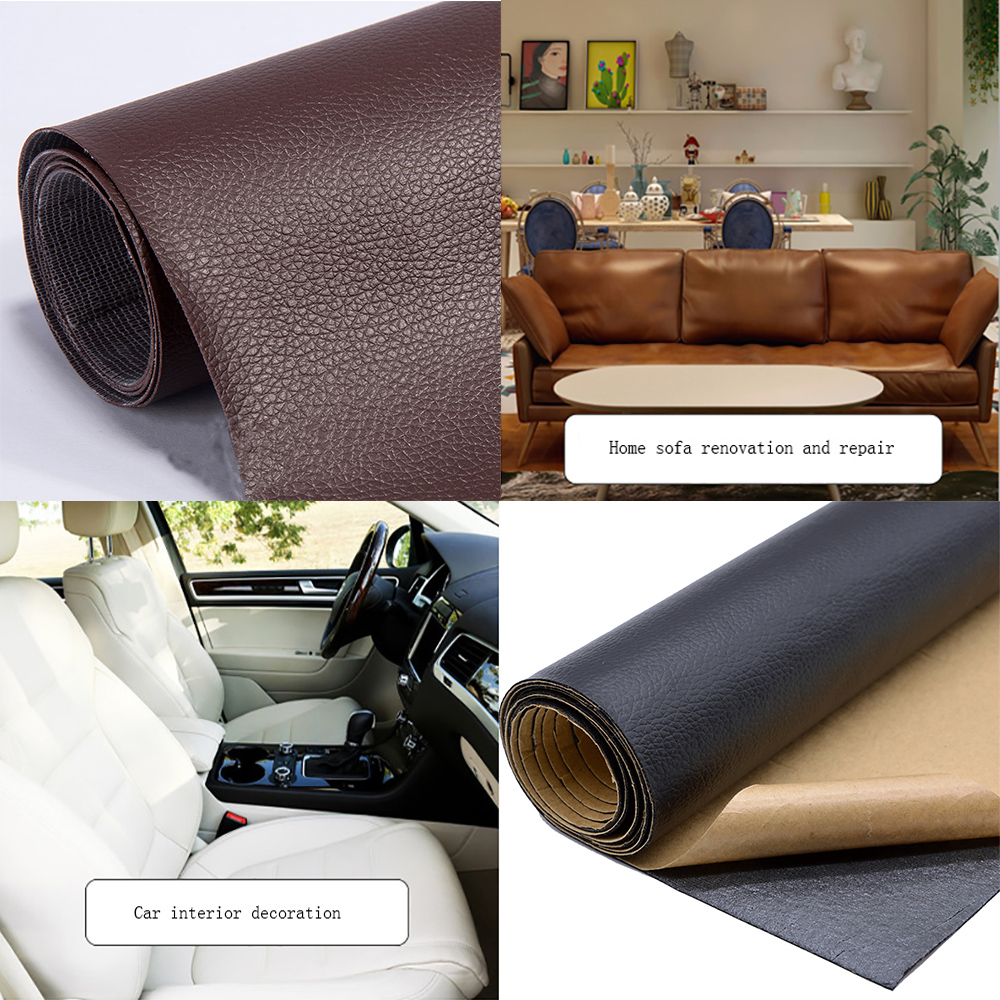 Miếng dán giả da kích thước 20x30cm dùng trang trí ghế sofa