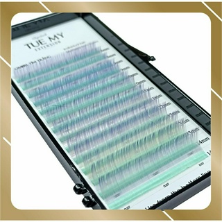 Ombre Tím Trắng - Mi Lụa Màu Classic 0.07 Mix Size (14 line)