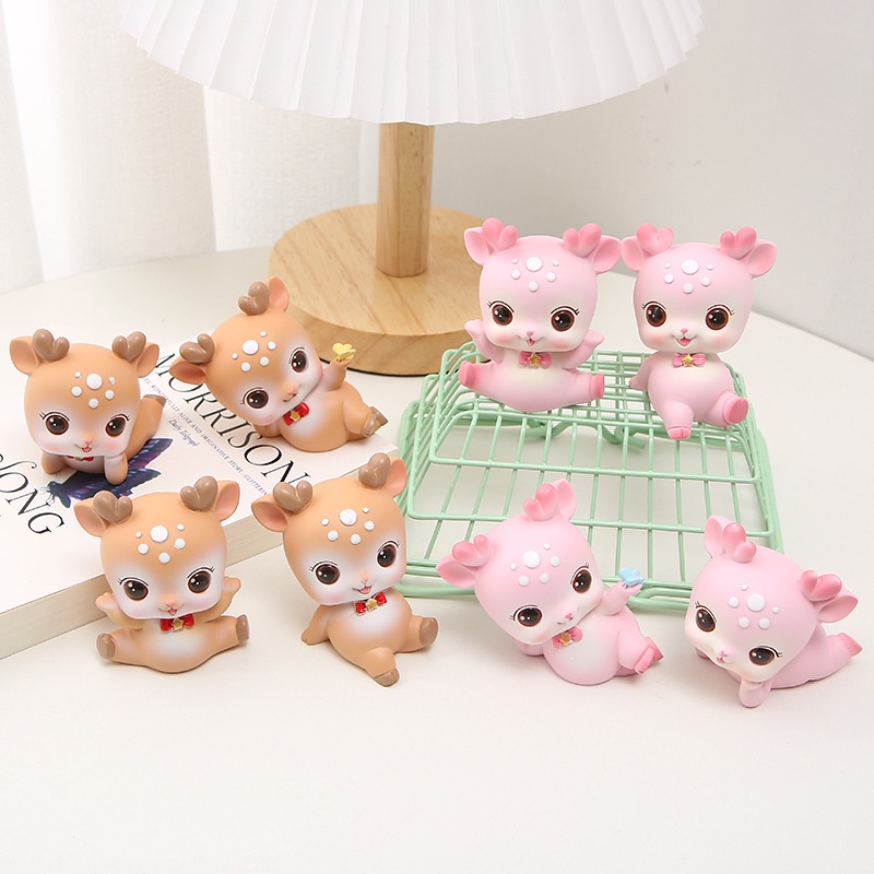 [SIÊU RẺ❤️] – Bộ 4 em Hươu - Trang trí bánh sinh nhật bánh kem