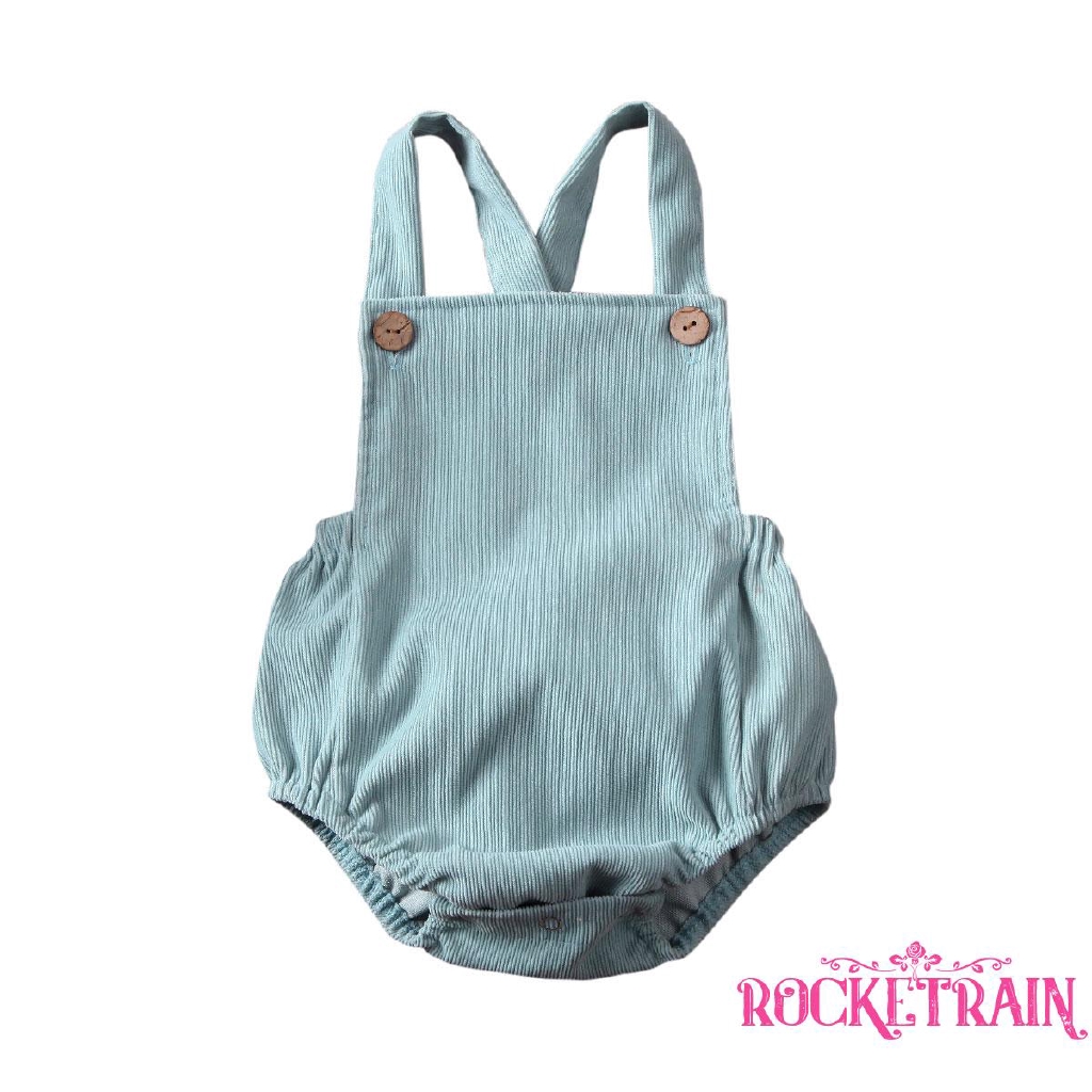 Bộ Quần Yếm Nhung Dễ Thương Cho Trẻ Sơ Sinh