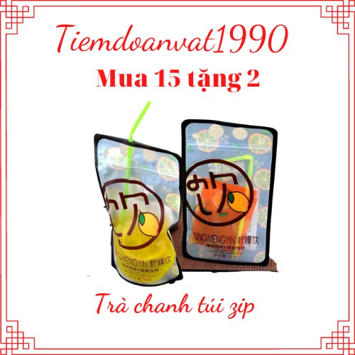 (Mua 15 tặng 2) TRÀ CHANH TÚI ZIP SIÊU TIỆN LỢI( mix vị)