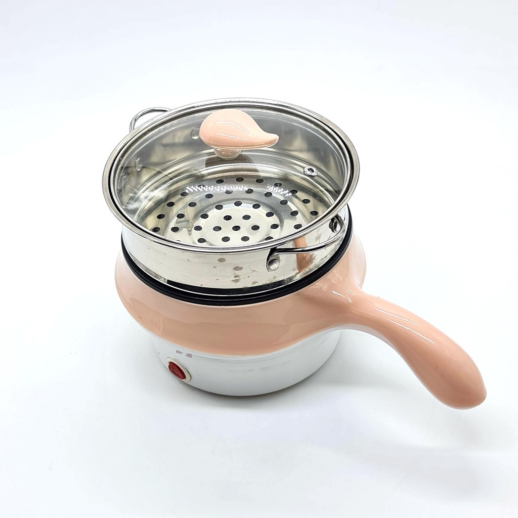 Nồi lẩu điện 2 tầng mini &quot;kiêm chảo rán và nồi hấp cực đa năng&quot;