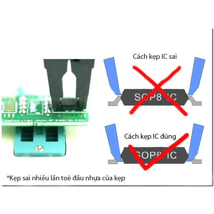 Bộ mạch nạp rom CH341A (MẠCH + KẸP).kienstore358