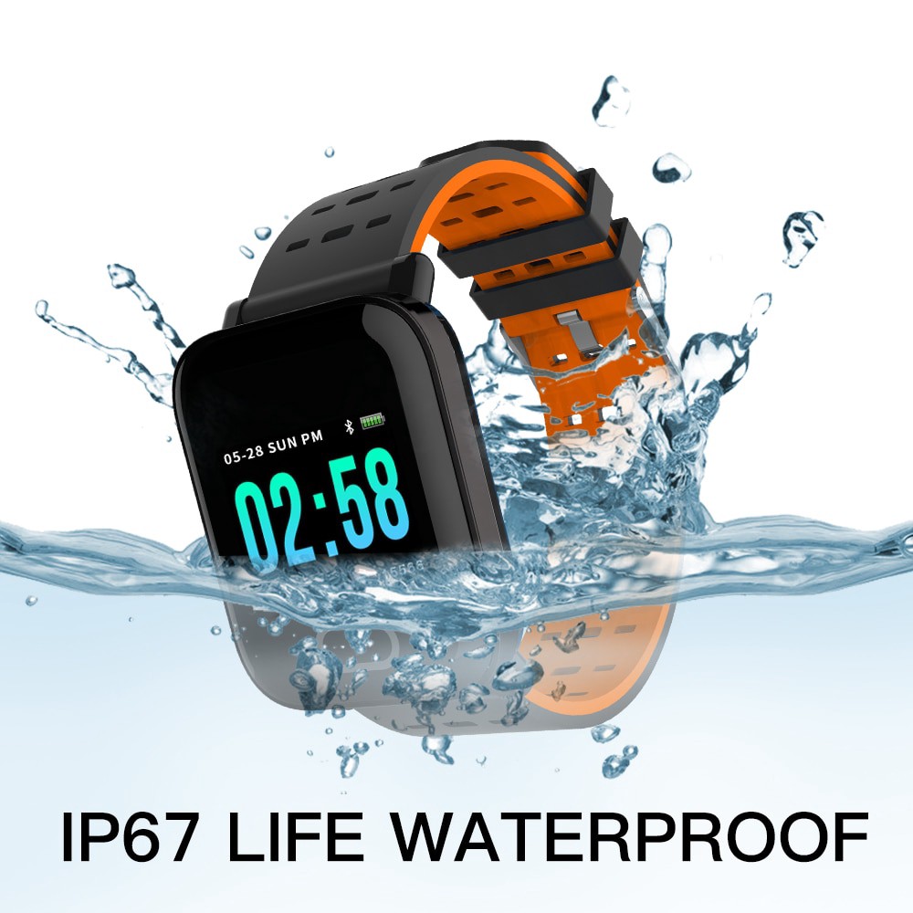 A6 Bluetooth Smartwatch Water Resistant Blood Pressure Monitor / Heart Rate