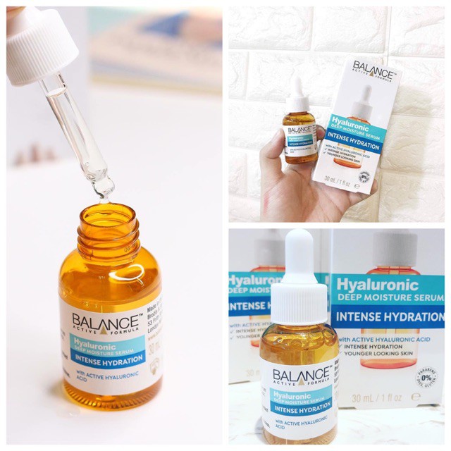 Serum Balance Active Formula cấp nước Hyaluronic Acid/ Gold/ Vitamin C/ Snake 30ml