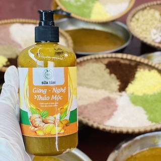 Sữa tắm gừng nghệ thảo mộc 500ml