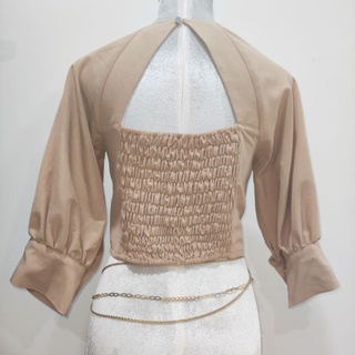 Áo sơ mi croptop thời trang nữ