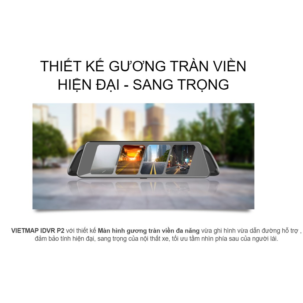 [Kèm Thẻ Nhớ 128Gb] Camera Hành Trình Vietmap iDVR P2 + [Miễn Phí Lắp Đặt] + [Sim 4G] | BigBuy360 - bigbuy360.vn