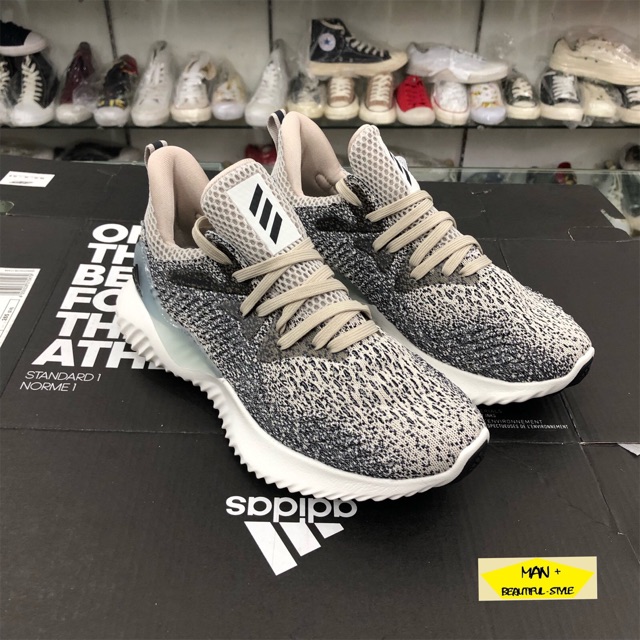 ( New new) Giày thể thao ALPHABOUNCE BEYOND xám chấm