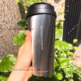 Ly Giữ Nhiệt Bằng Thép Không Gỉ Lock&Lock Clip Tumbler (540ml) có ống hút kèm theo