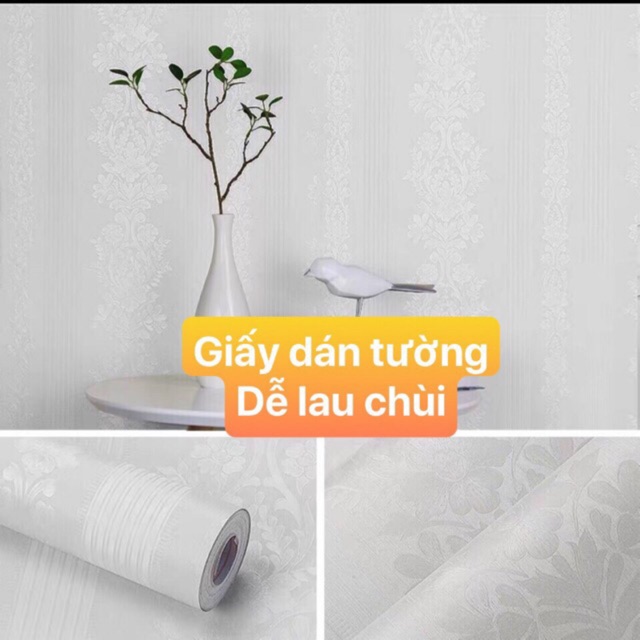 Giấy dán tường sẵn keo khổ rộng 45cm cuộn dài 10m