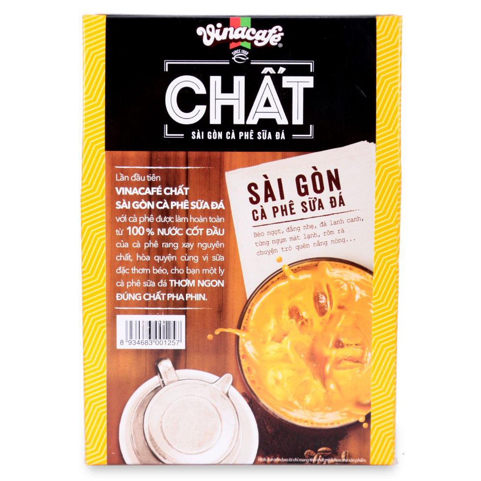 [ Yams Mart ] Vinacafe Chất - Sài Gòn Cà Phê Sữa Đá Hộp 10 Gói x 29G