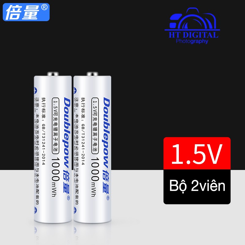 Bộ Pin Sạc AA 2400mWh 1.5V - Cho Micro Không Dây, Đồ Chơi Điện Tử, Đồng Hồ Treo Tường