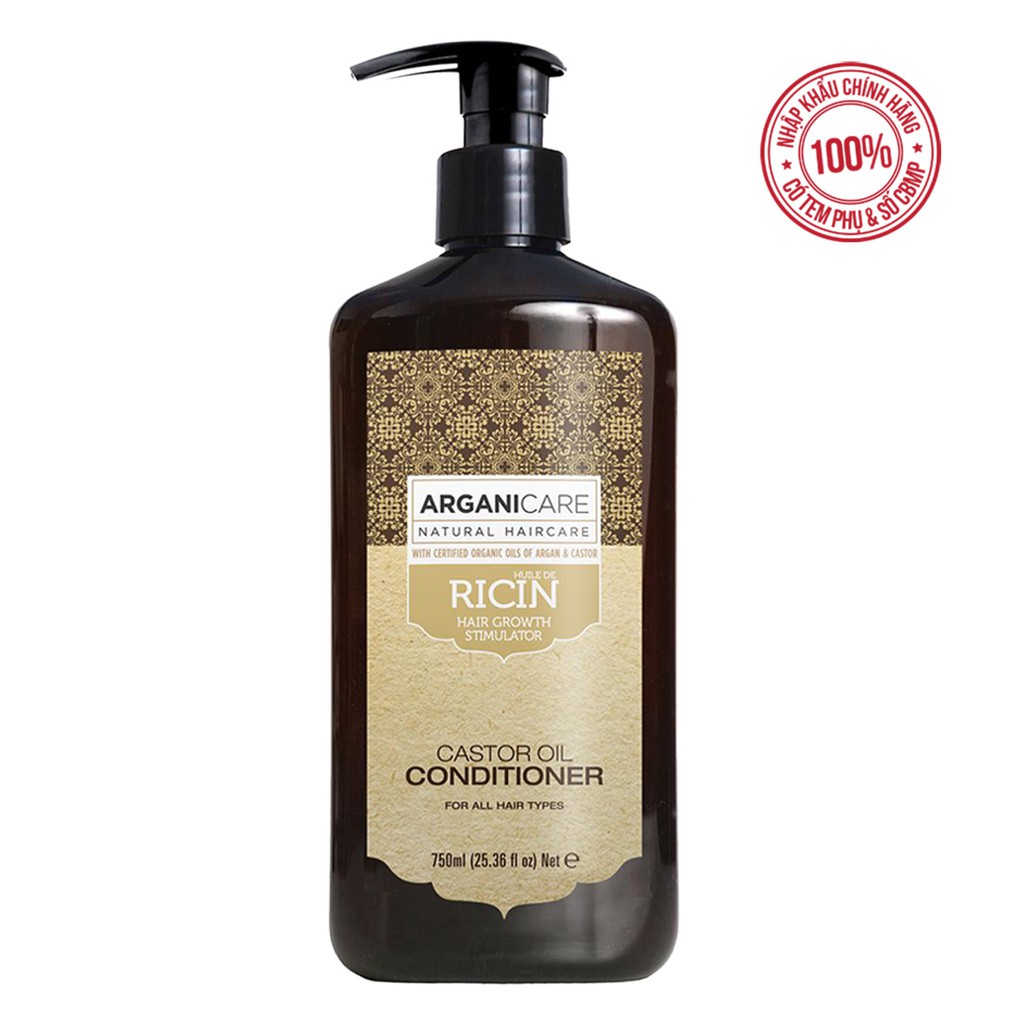Dầu Xả Arganicare Castor Conditioner 750ml