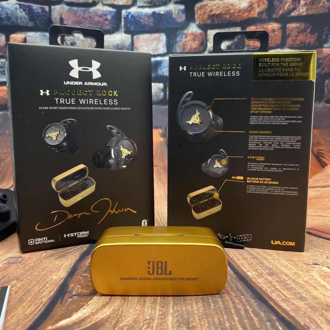 JBL UNDER ARMOUR Tai Nghe Bluetooth Nhét Tai Không Dây 2 Dwayne Johnson 2 Hỗ Trợ Kết Nối Với Ios Và Android