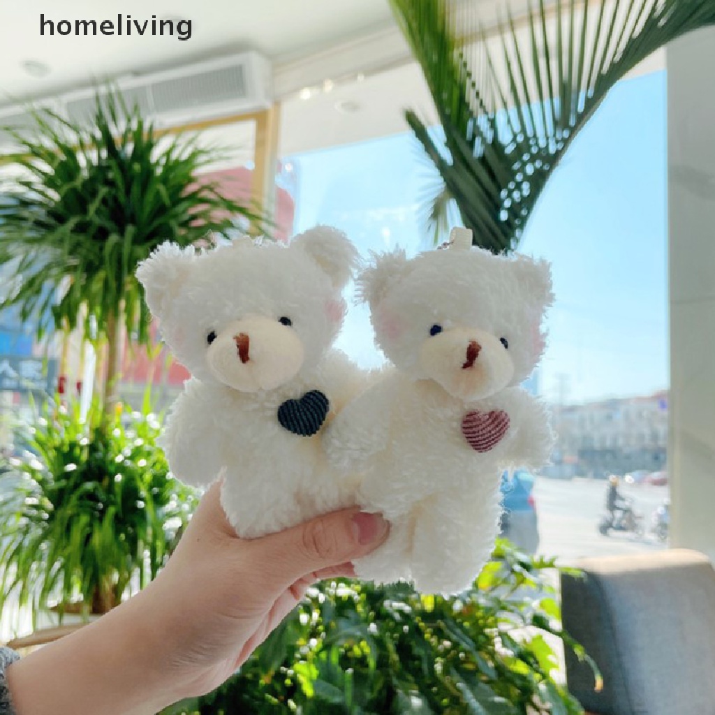 1 Móc Khóa Hình Gấu Nhồi Bông Đáng Yêu Mềm Mại