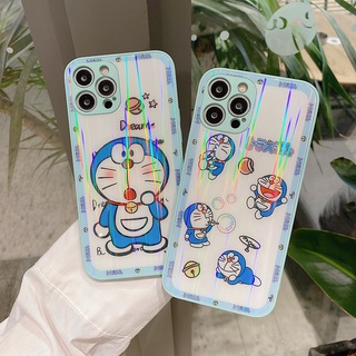 Ốp điện thoại mặt kính in hình Doraemon dễ thương cho iPhone 11/7/8 plus/XS max 12
