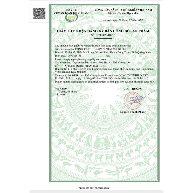 Siro An Phế Vương Với Thành Phần Cao Lá Thường Xuân Nhập Khẩu Pháp  Bổ Phế Tiêu Đờm