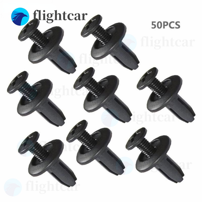 FENDER Set 100 Đinh Tán Nhựa 6mm Chuyên Dụng Cho Xe Hơi