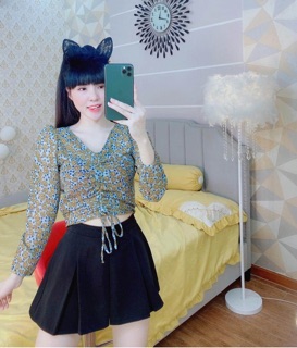 Áo kiểu hoa đủ màu HANA25