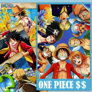 Poster One Piece - Bộ 5-30 tranh - Chất liệu giấy dày A3 A4 A5